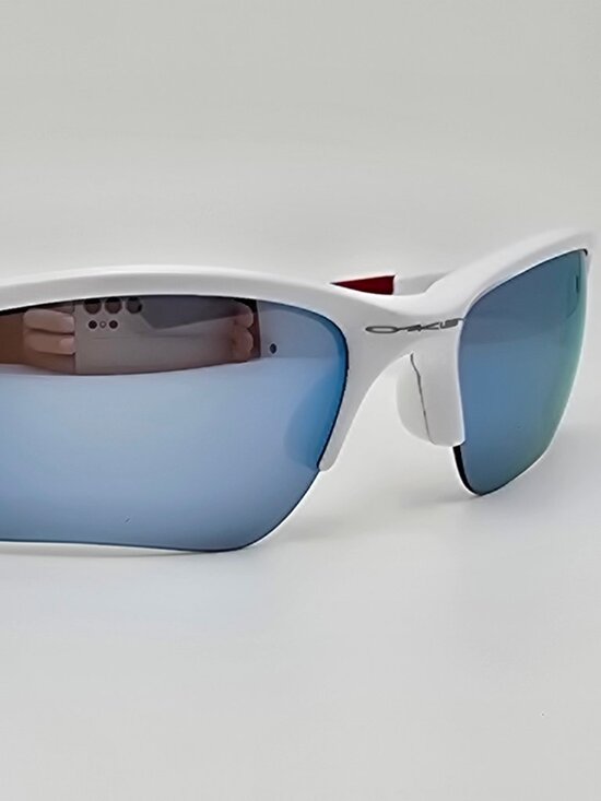 *SOLD* Oakley OO9200-03 Quarter Jacket White Polarized Prizm Deep Sunglasses - Picture 6 of 13
